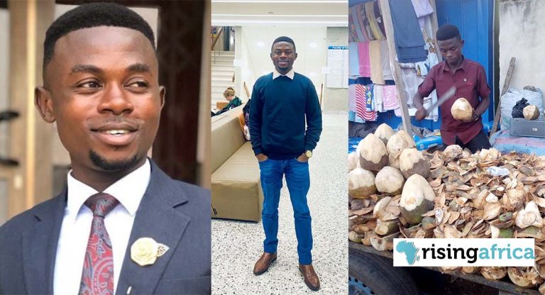From Homelessness to Success: Ghanaian Coconut Seller Overcomes Challenges, Wins Scholarship to Canada